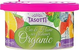 Автомобільний сухий ароматизатор у банці "Fassion Fruit" - Tasotti Organic — фото N1