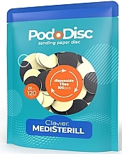 Змінні шліфувальні диски для педикюру M 120/20 мм - Clavier Medisterill PodoDisc — фото N1