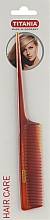 Расческа-хвостик, 20,5 см - Titania Havannah — фото N1