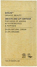 Парфумерія, косметика Антивіковий догляд за очима та губами з живильним ефектом - Evolve Beauty 360 Eye & Lip Contour (пробник)