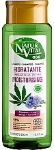 Увлажняющий шампунь для сухих волос - Natur Vital Eco Moisturising Hemp & Linseed Shampoo  — фото N1