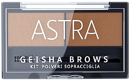 Духи, Парфюмерия, косметика Набор для бровей - Astra Make-up Geisha Brows Eyebrow Powder Kit