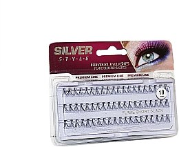Ресницы пучковые 10мм, МН 242 - Silver Style Premium Line Individual Eyelashes — фото N1