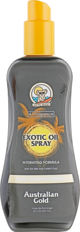 Олія-спрей для посилення засмаги - Australian Gold Dark Tanning Exotic Oil Spray — фото N1