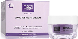 Парфумерія, косметика Нічний крем для обличчя - MartiDerm Amatist Nourishes And Revitalises Night Cream