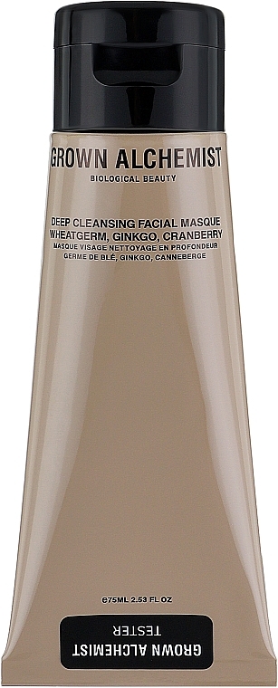 Глибоко очищувальна маска для обличчя "Пшениця, гінкго та журавлина" - Grown Alchemist Deep Cleansing Masque Wheatgerm, Ginkgo & Cranberry (тестер) — фото N1