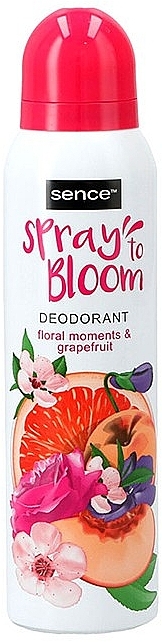 Дезодорант-спрей "Квіткові моменти та грейпфрут" - Sence Deo Spray Floral Moments & Grapefruit — фото N1