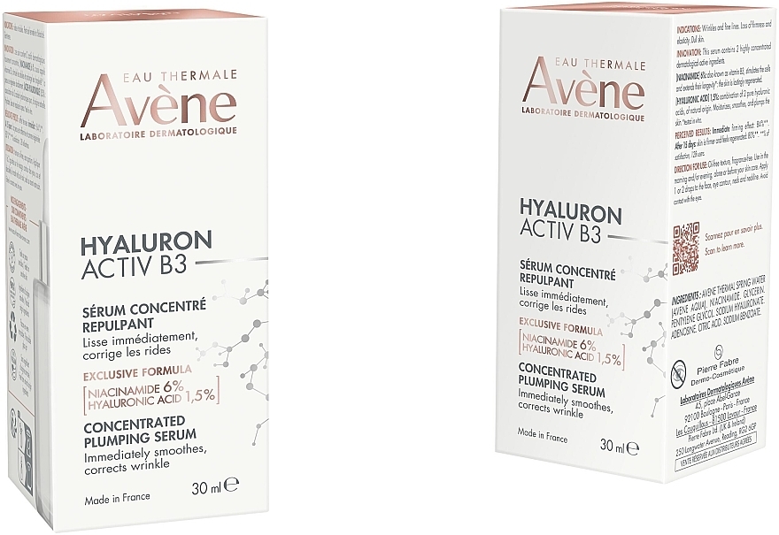 Концентрована сироватка для обличчя для надання об'єму - Avene Hyaluron Activ B3 Concentrated Plumping Serum — фото N3