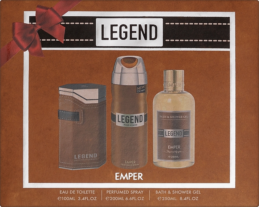 Emper Legend - Набір (edt/100ml + deo/200ml + sh/gel/250ml) — фото N1