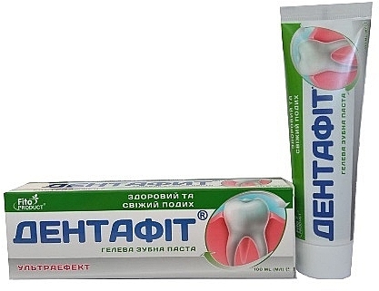 Гелева зубна паста "Дентафіт ультраефект" - Fito Product