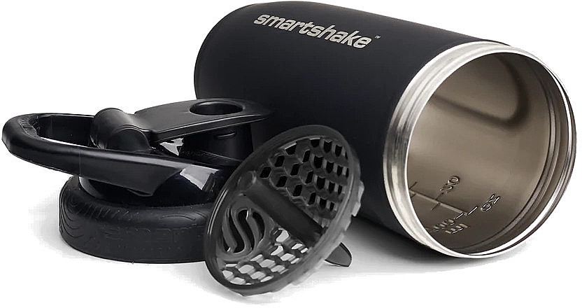 Шейкер, 900 мл - SmartShake Reforce Stainless Steel Black — фото N2