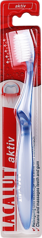 Зубна щітка "Aktiv", синя - Lacalut — фото N1