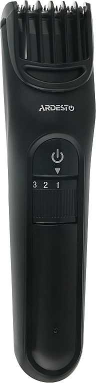 Машинка для підстригання волосся з LED-індикацією заряду, чорна - Ardesto HC-Y10-B — фото N1