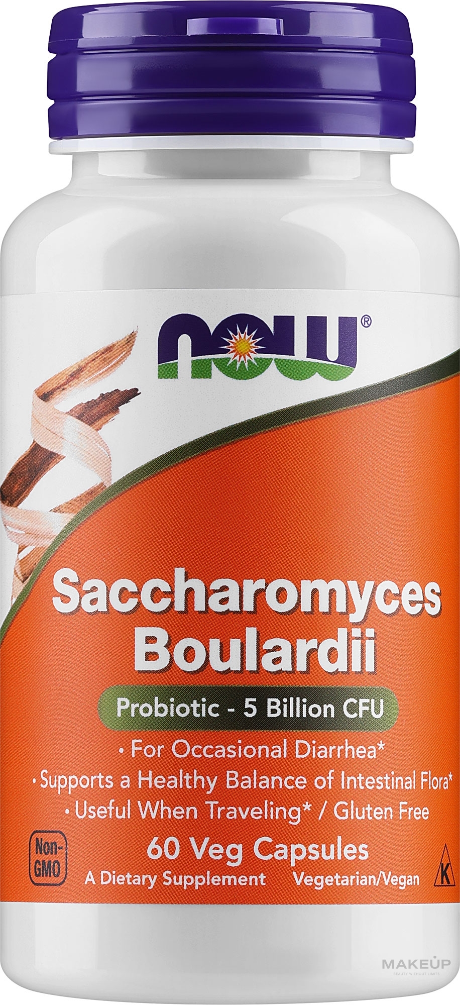 Капсули "Цукроміцети Буларді" - Now Foods Saccharomyces Boulardii — фото 60шт