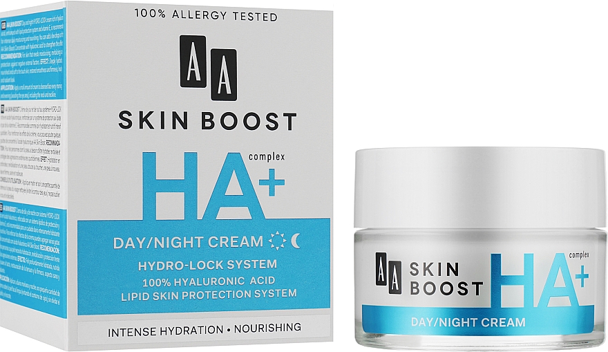 Увлажняющий крем для лица - AA Skin Boost HA+ Moisturising Day & Night Cream — фото N2