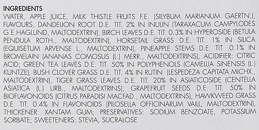 Харчова добавка з рослинним екстрактом - Gerard's Cosmetics Slim-Active Drink — фото N4