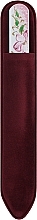Скляна пилочка 95-1152, з ручним розписом "Троянда із золотом", 115 мм - SPL — фото N2