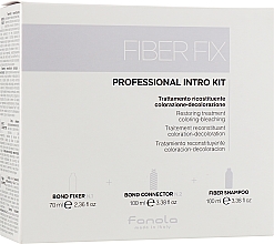 Набор - Fanola Fiberfix Kit (shmp/100ml + hair/cr/100ml + hair/cr/70ml) — фото N1