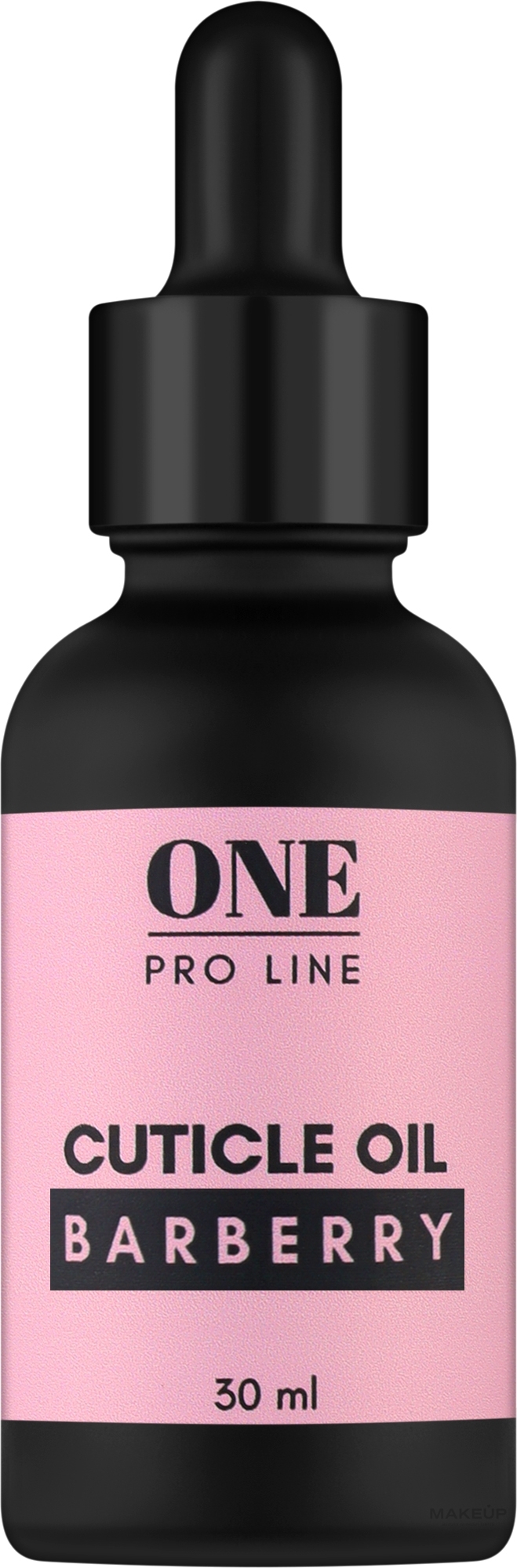 Олія для кутикули з піпеткою - One Pro Line Cuticle Oil Barberry — фото 30ml