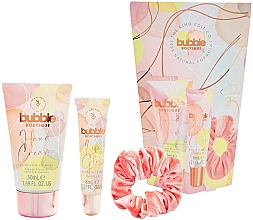 Набір - The Kind Edit Co Bubble Boutique Scrunchie Gift Set (h/cr/50ml + l/gloss/8ml + hair band) — фото N1