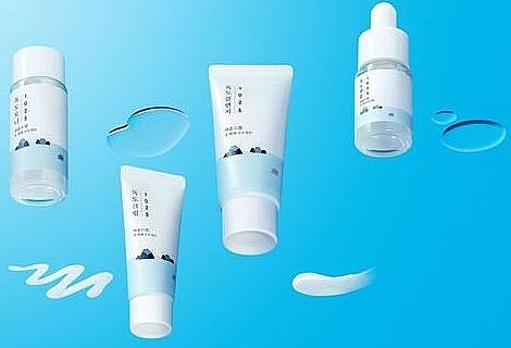 Набор средств с морской водой - Round Lab 1025 Dokdo Line Skin Care Trial Kit (foam/30ml + toner/20ml + serum/10ml + cr/20ml) — фото N2