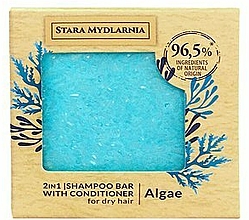 Твердий шампунь-кондиціонер "Водорості" - Stara Mydlarnia Algae 2in1 Shampoo Bar — фото N1