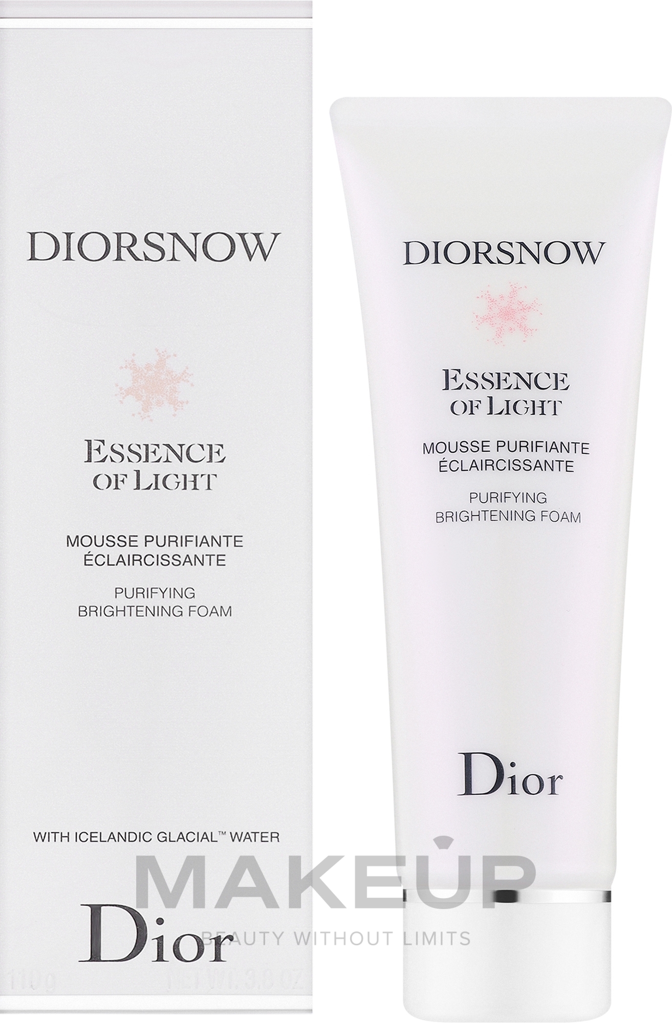Очищающая пенка для лица - Dior Diorsnow Essence of Light Purifying Brightening — фото 110g