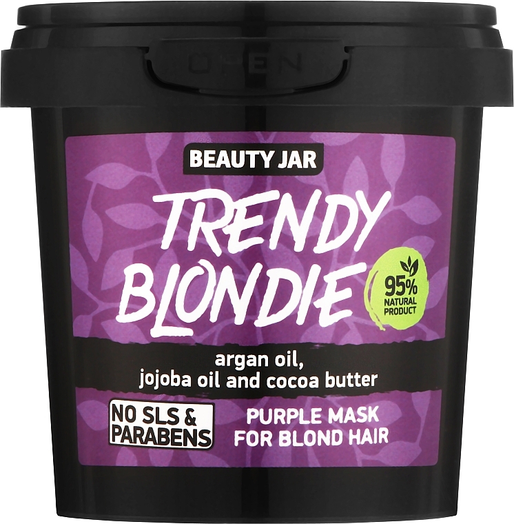 Фиолетовая маска для светлых волос - Beauty Jar Trendy Blondie For Blond Hair Purple Mask — фото N1