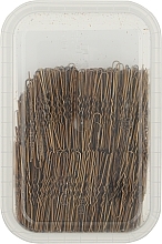 Шпильки для волос волнистые без наконечника, 50 мм, коричневые - Tico Professional — фото N2