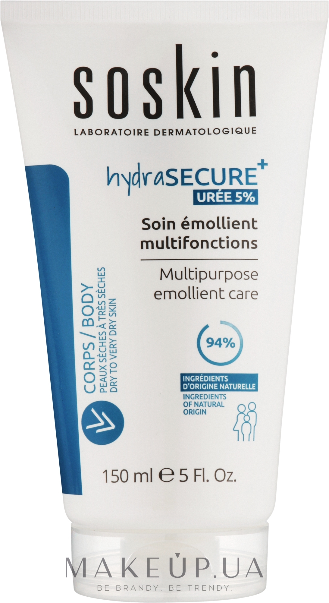 Смягчающий крем для тела - Soskin Hydrasecure Multipurpose Emollient Cream — фото 150ml