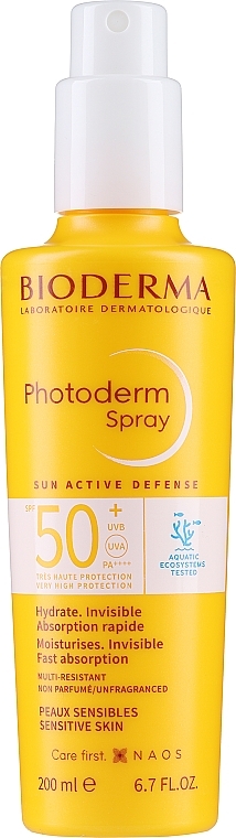 Сонцезахисний спрей для тіла та обличчя - Bioderma Photoderm Photoderm Max Spray SPF 50+