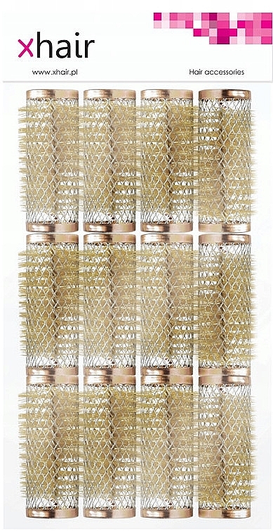 Бигуди металлические "Ежики", 6.5 см, d25, 12 шт - Xhair — фото N1