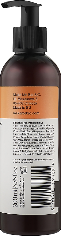 Очищающее средство для лица "Оранжевая энергия" - Make Me Bio Orange Energy Face Cleanser — фото N2
