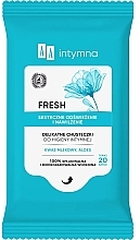 Освіжальні серветки для інтимної гігієни, 20 шт. - AA Intimate Fresh Hygiene Wipes — фото N1