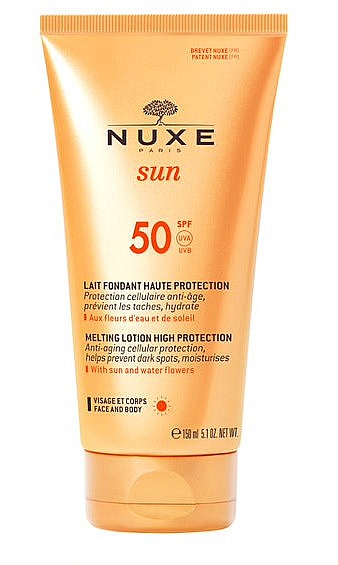 Лосьон солнцезащитный для лица и тела - Nuxe Sun Delicious Lotion Face & Body SPF50 — фото N1