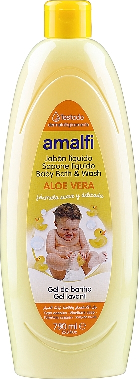 Детское жидкое мыло "Aloe Vera" - Amalfi Kids Soap — фото N1