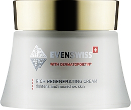 Парфумерія, косметика Насичений відновлювальний крем для сухої шкіри обличчя - Evenswiss Rich Regenerating Cream