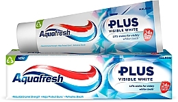 Духи, Парфюмерия, косметика Зубная паста "Видимый эффект" - Aquafresh Plus Visible White