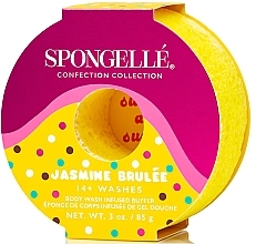 Пенная многоразовая губка для душа - Spongelle Confection Body Wash Infused Buffer Jasmine Brulee — фото N1