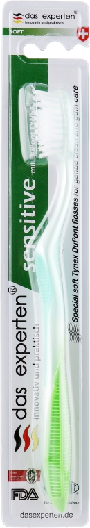 Зубная щетка с мягкой щетиной, салатовая - Das Experten Sensitive