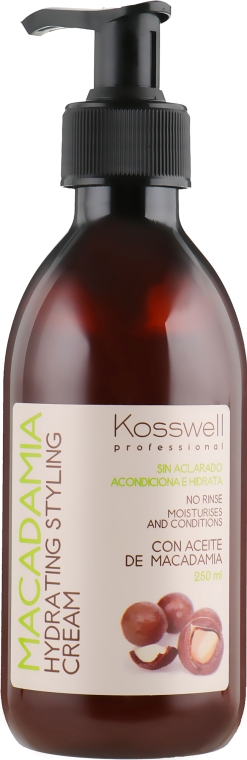 Крем для укладки волос - Kosswell Professional Macadamia Hydrating Styling Cream