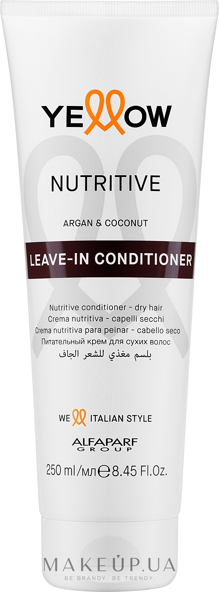 Кондиционер для волос - Yellow Nutrive Argan & Coconut Leave-in Conditioner — фото 250ml