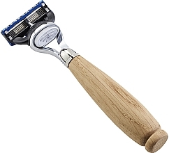 Парфумерія, косметика Станок для гоління - Acca Kappa Razor Oak Wood Handle Fusion Gilette Blade