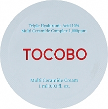 Парфумерія, косметика Живильний крем із керамідами - Tocobo Multi Ceramide Cream (пробник)
