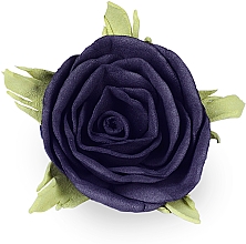 Резинка для волосся ручної роботи "Чорна троянда", маленька - Katya Snezhkova — фото N1