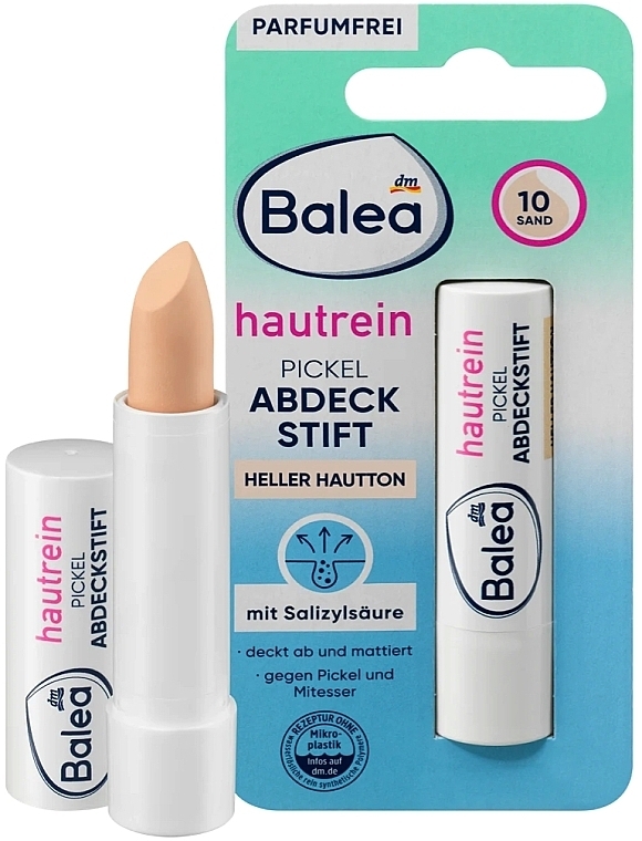 Консилер против прыщей тон 10 - Balea Hautrein Pickel Abdeck Stift Color 10