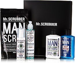 Духи, Парфюмерия, косметика УЦЕНКА Набор для мужчин - Mr.Scrubber Beauty Box For Man (scr/200 g + sh/gel/265 ml + shm/265 ml + gel/150 ml + ash/cr/120 ml) *