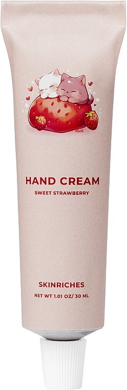 Легкий крем для рук з ароматом стиглої полунички - SkinRiches Hand Cream Sweet Strawberry  — фото N1