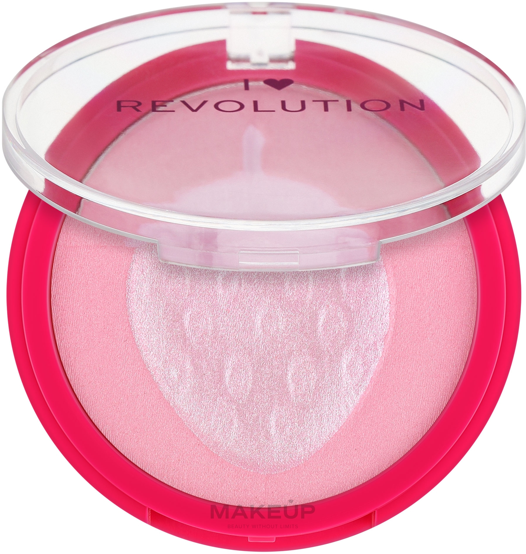 Рум'яна для обличчя - Makeup Revolution I Heart Revolution Fruity Blusher — фото Strawberry