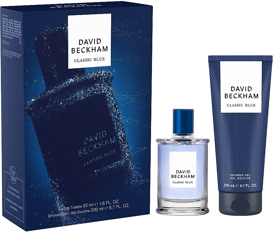 David Beckham Classic Blue - Набір (edt/50ml + sh/gel/200ml) — фото N1